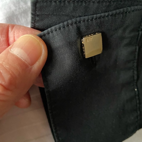 2/$25💙Women’s black French cuff long-sleeve shirt (Vtg) - Picture 5 of 14